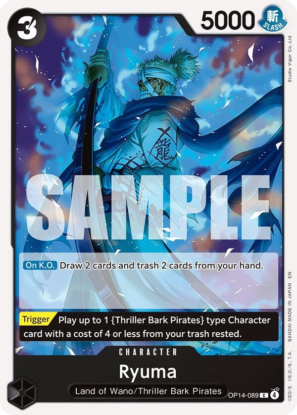 Image for Ryuma (OP14-089) (The Azure Sea's Seven) - One Piece Card Game