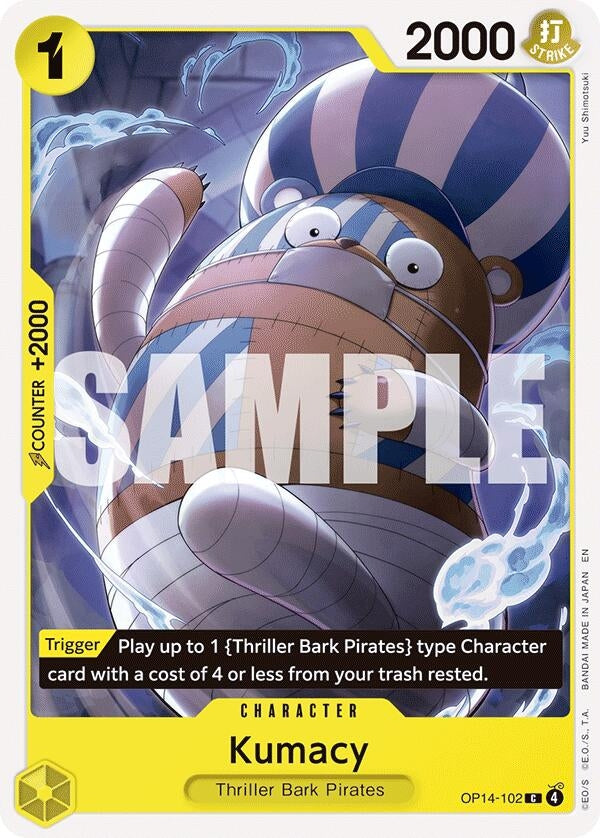Image for Kumacy (OP14-102) (The Azure Sea's Seven) - One Piece Card Game