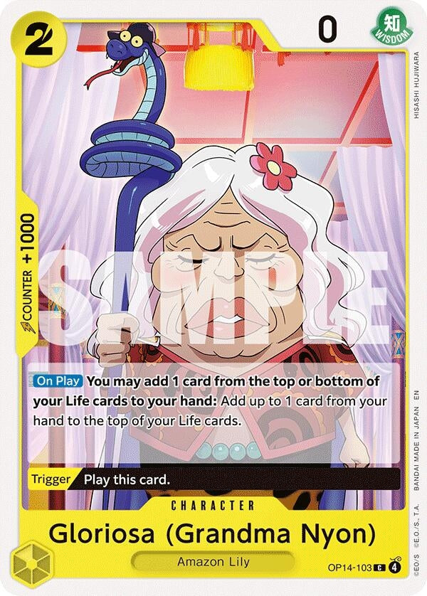 Image for Gloriosa (Grandma Nyon) (OP14-103) (The Azure Sea's Seven) - One Piece Card Game