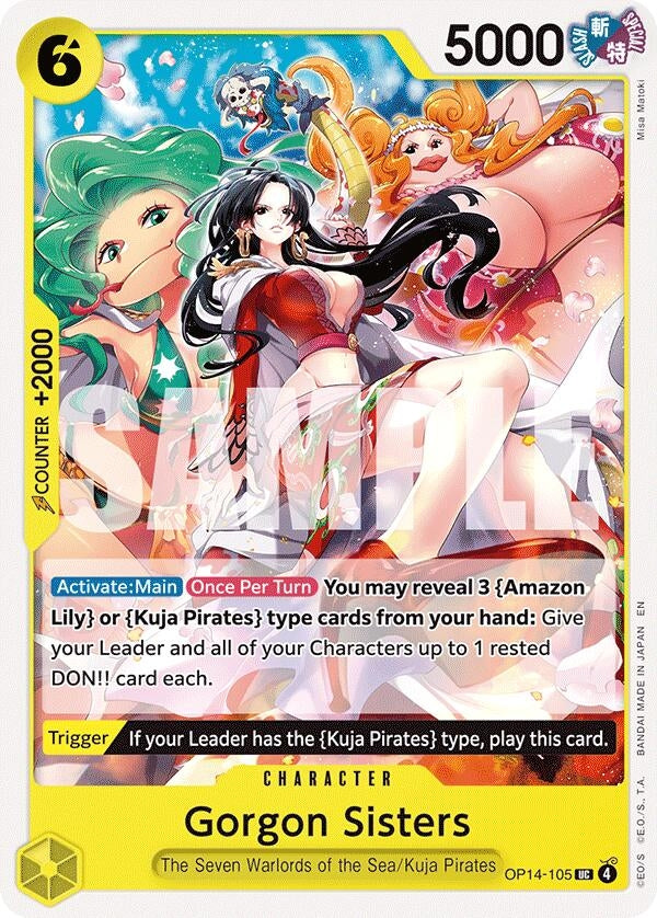 Image for Gorgon Sisters (OP14-105) (The Azure Sea's Seven) - One Piece Card Game