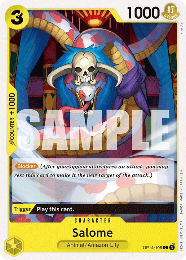 Image for Salome (OP14-106) (The Azure Sea's Seven) - One Piece Card Game