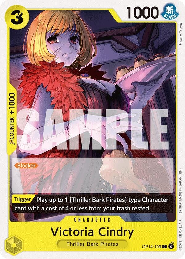 Image for Victoria Cindry (OP14-109) (The Azure Sea's Seven) - One Piece Card Game
