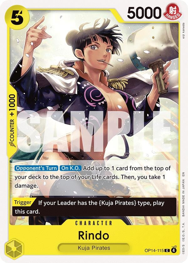 Image for Rindo (OP14-115) (The Azure Sea's Seven) - One Piece Card Game