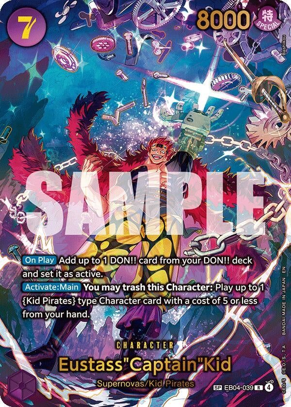Image for Eustass"Captain"Kid - EB04-039 (SP) (EB04-039) (The Azure Sea's Seven) - One Piece Card Game