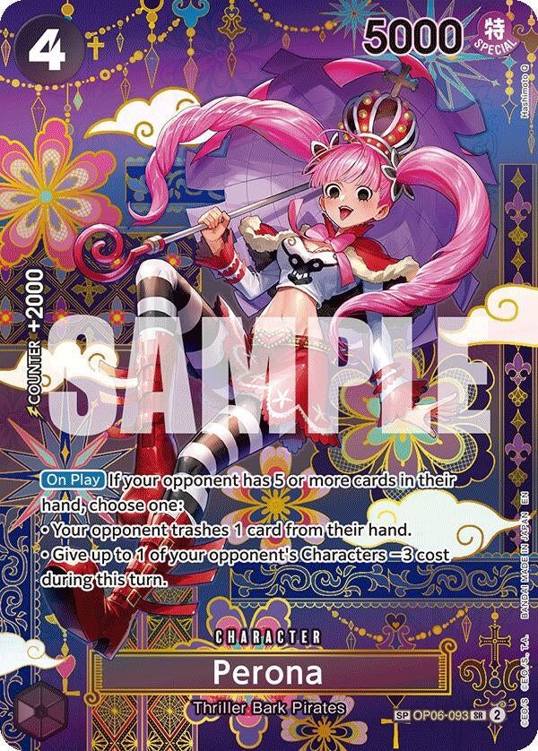 Image for Perona - OP06-093 (SP) (OP06-093) (The Azure Sea's Seven) - One Piece Card Game