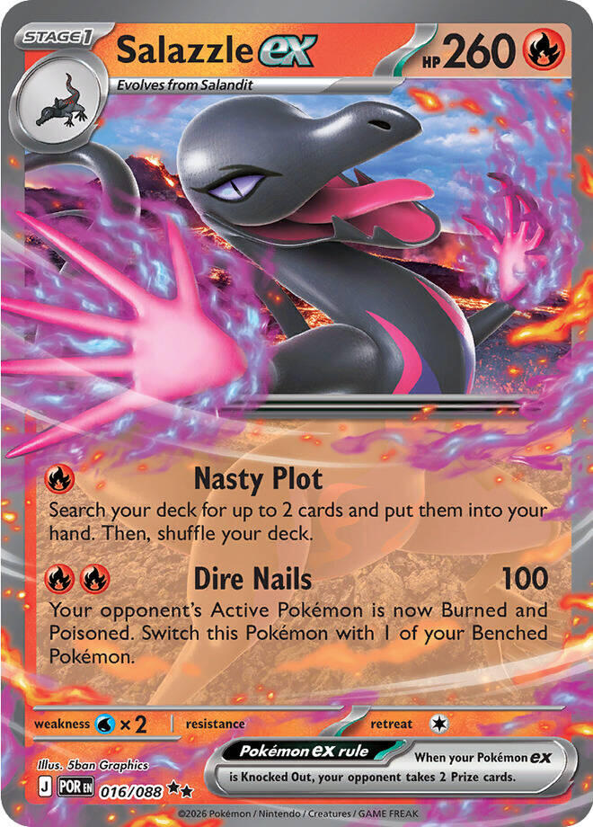 Salazzle ex (016/088) (ME03: Perfect Order)