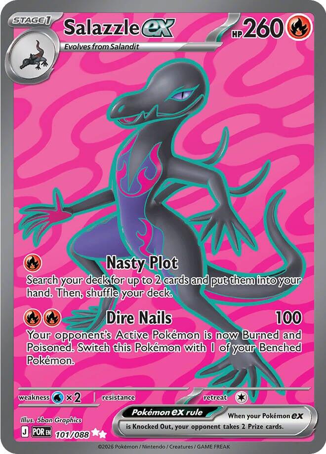 Salazzle ex (101/088) (ME03: Perfect Order)