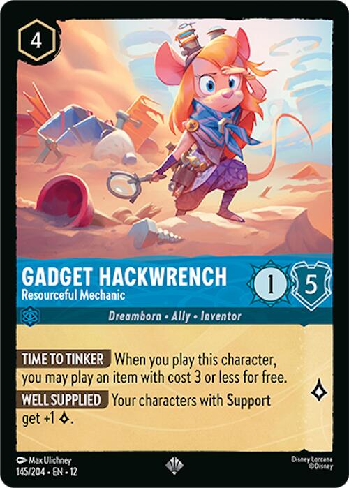 Gadget Hackwrench Resourceful Mechanic