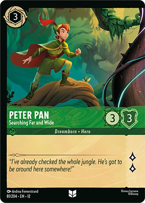 Peter Pan Searching Far and Wide