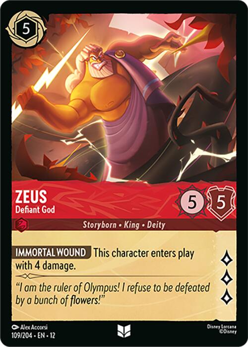 Zeus Defiant God