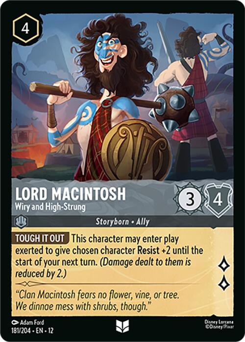 Lord Macintosh Wiry and High-Strung