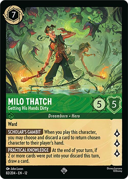 Milo Thatch Getting His Hands Dirty