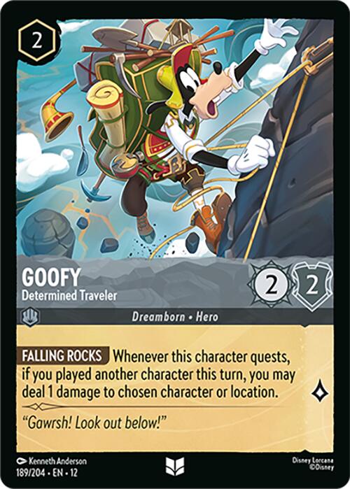 Goofy Determined Traveler